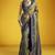 Gray silk blend handloom weaving festival wear saree