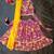 Purple floral lehenga choli