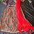 Navy blue floral lehenga