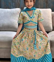 Blue paisley lehenga