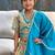 Blue paisley lehenga