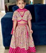 Pink paisley lehenga