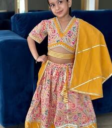 Mustard paisley lehenga