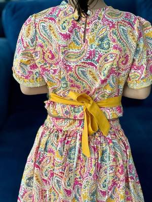 Mustard paisley lehenga 3