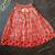 Maroon block print lehenga