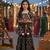 Black block print lehenga