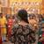 Black block print lehenga