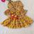Mustard block print lehenga
