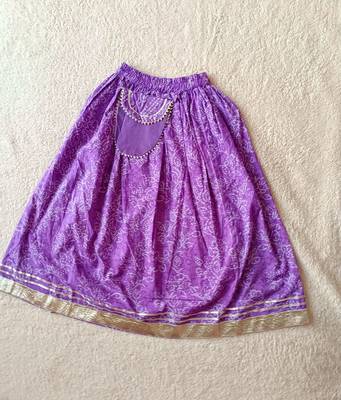 Lavender bandhej lehenga 3
