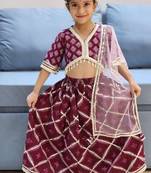 Wine jaal buta lehenga