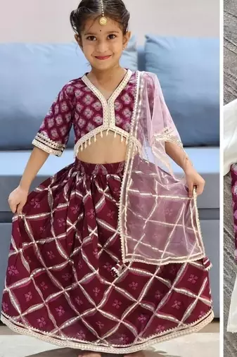 Wine jaal buta lehenga