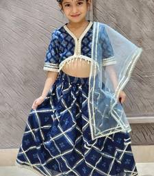 Blue jaal butta lehenga