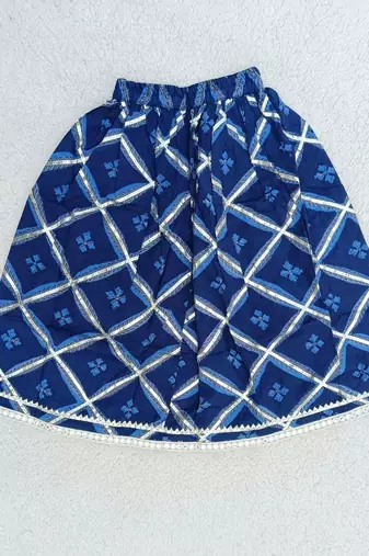 Blue jaal butta lehenga