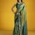 Olive silk blend handloom weaving festival wear saree