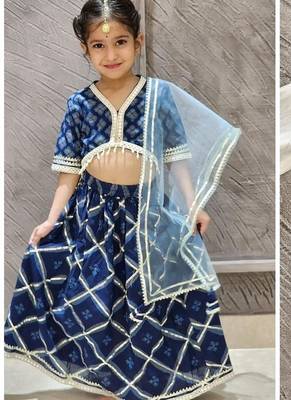 Blue jaal butta lehenga 5