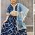 Blue jaal butta lehenga