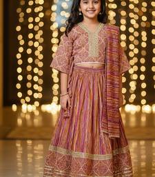 Pink ajrakh lehenga choli
