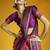 Peach silk blend handloom weaving festival wear saree