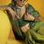 Green silk blend handloom weaving festival wear saree