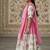 Pink rose print lehenga