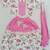 Pink rose print lehenga