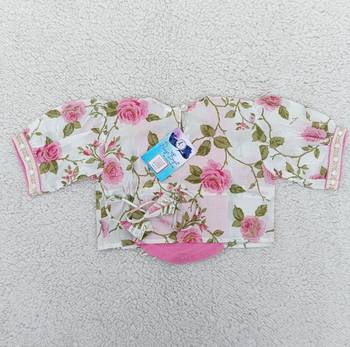 Pink rose print lehenga 5