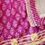 Purple block print lehenga
