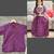 Purple block print lehenga