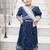 Blue bandhej lehenga choli