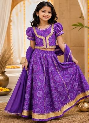 Purple lehenga choli set 1