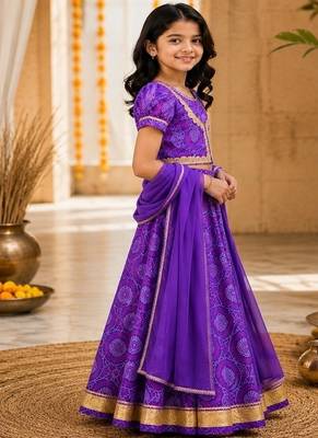 Purple lehenga choli set 2