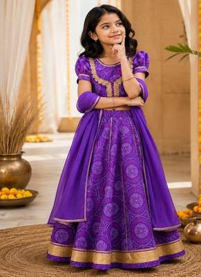 Purple lehenga choli set 5