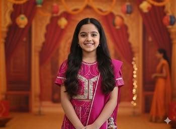 Pink bandhej lehenga choli 4