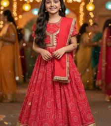 Purple bandhej lehenga