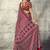 Red modal satin ajrakh printed casual wear saree