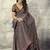 Black modal satin ajrakh printed casual wear saree