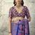 Blue modal satin ajrakh printed casual wear saree