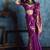 Magenta pure satin with handloom weaving silk blend saree festival wear saree