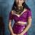 Magenta pure satin with handloom weaving silk blend saree festival wear saree