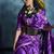 Purple pure satin with handloom weaving silk blend saree festival wear saree