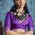 Purple pure satin with handloom weaving silk blend saree festival wear saree