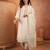  women ethnic motifs embroidered regular mirror work  cotton kurta with trousers & with dupatta