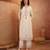  women ethnic motifs embroidered regular mirror work  cotton kurta with trousers & with dupatta