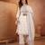  women ethnic motifs embroidered regular thread work  cotton kurta with palazzos & with dupatta