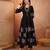  women floral printed regular thread work  cotton kurta with trousers & with dupatta