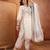  women ethnic motifs embroidered regular thread work  cotton kurta with palazzos & with dupatta