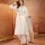  women ethnic motifs embroidered regular thread work  cotton kurta with palazzos & with dupatta