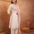  women ethnic motifs embroidered regular thread work  cotton kurta with palazzos & with dupatta