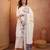  women floral embroidered regular  cotton kurta with palazzos & with dupatta