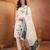  women floral printed regular  cotton kurta with trousers & with dupatta